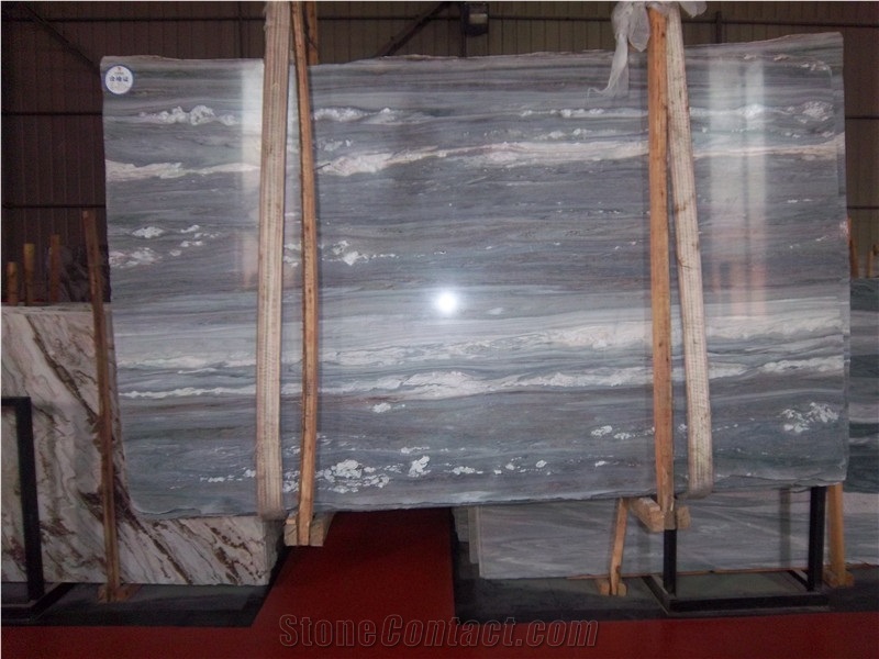 Palissandro Classico Venato Italy Blue Marble Slabs & Marble Tiles for Hotel Flooring Decoration