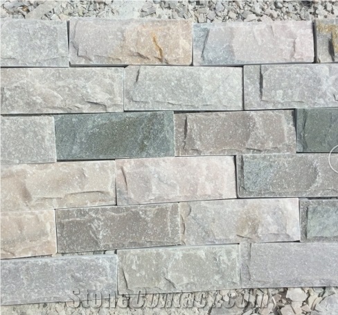 100% Natural Slate Mushroom Stone for Home Decoration (Factory Direct), High Quality Grey Color Mushroom Stone