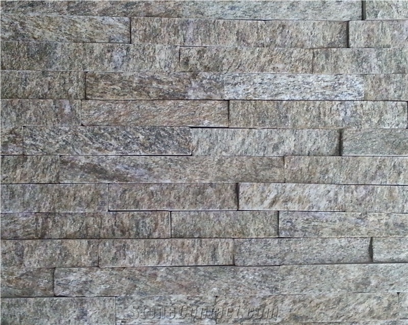Yellow Quartzite Cultured Stone Wall Cladding ,Good Price Rough Cultured Stone Supplier