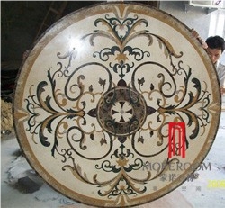 Big Size Marble Medallion Coin with Box Waterjet Medallion Tile Foyer Medallion Floor