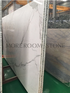 Calacatta Marble Laminated with Aluminium Honeycomb Stone Panel