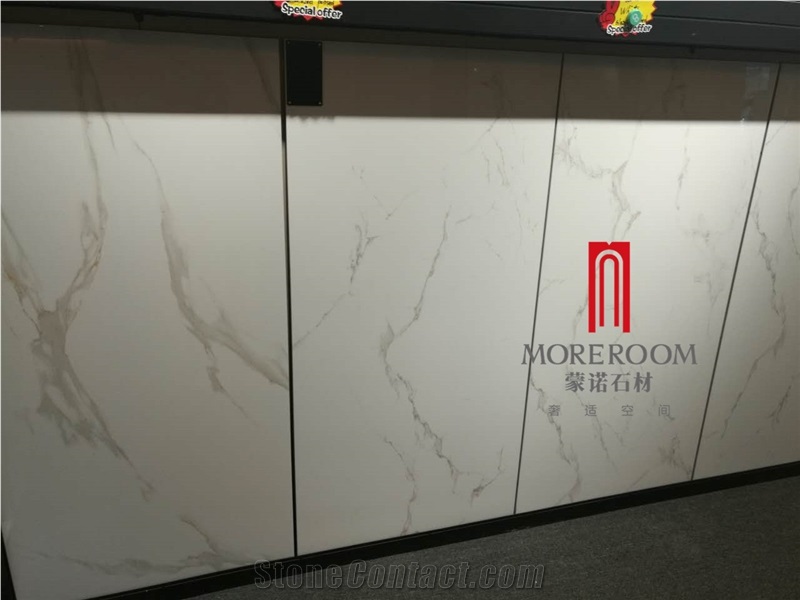 Calacatta White Porcelain Tiles Low Price Ceramic Tiles with Marble Look Porcelain Tile