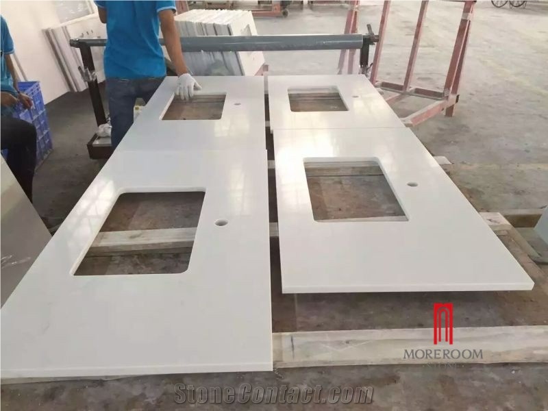 Factory Supply Hot Sale Pure White Quartz Countertop