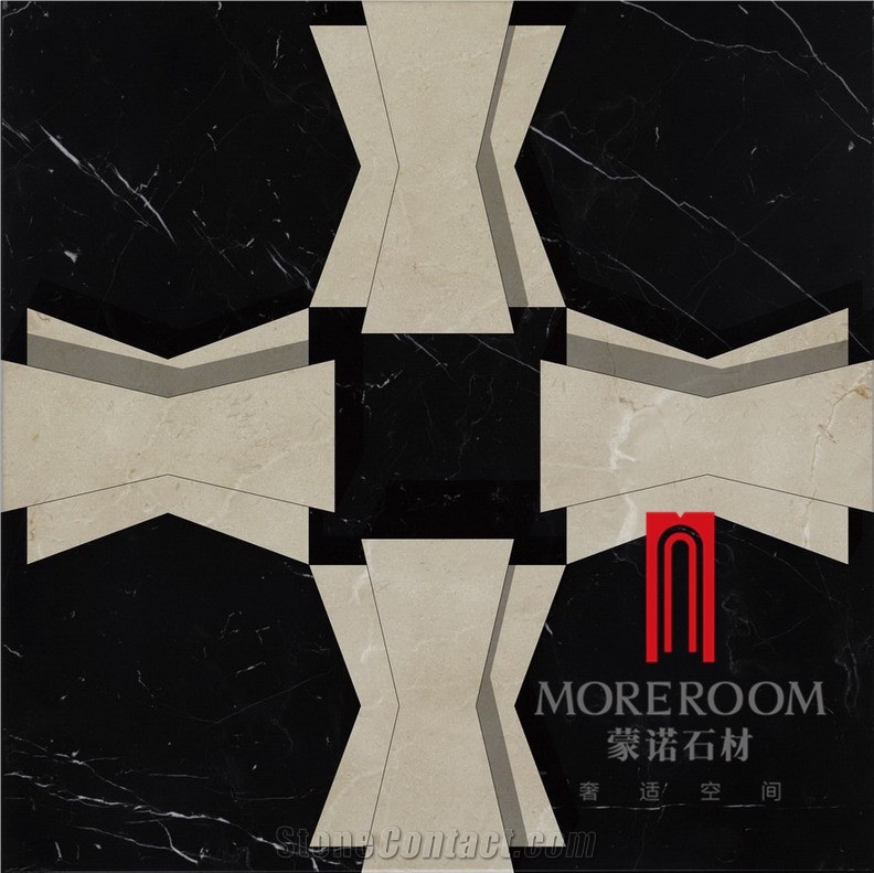 Foshan Mono Design, Home Decor, Black Marble, 3d Wall Panel, 3d Wallpaper for Home Decoration