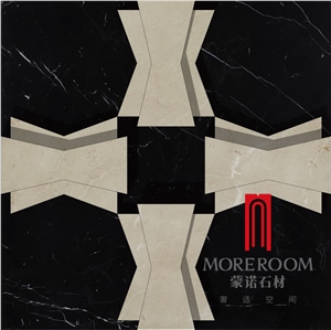 Foshan Mono Design, Home Decor, Black Marble, 3d Wall Panel, 3d Wallpaper for Home Decoration