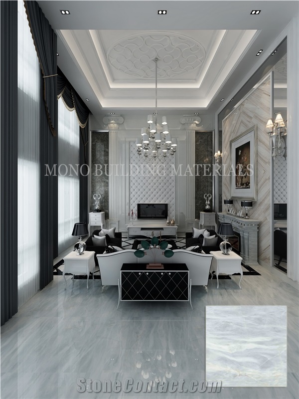 Grey Marble Look Tile,Glazed Tile,Porcelain Floor Tile