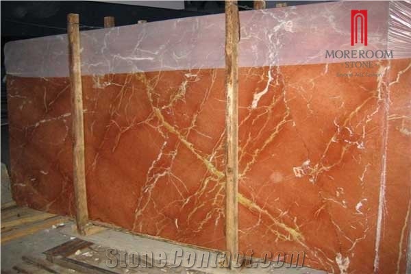 Imported Red Rojo Alicante Red Marble Slab