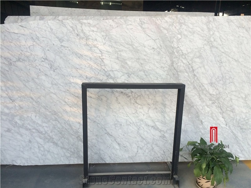 Italy Grade a Bianco Carrara White Marble Kitchen Counter Top Design