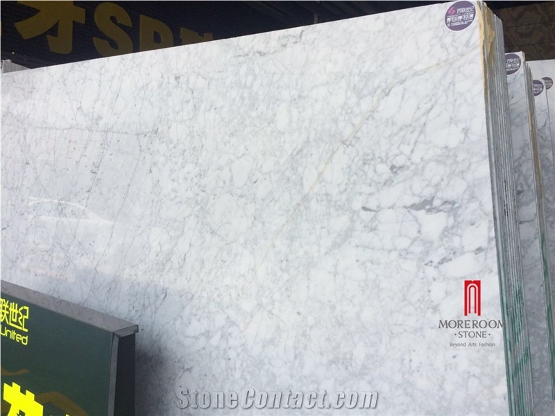 Italy Grade a Bianco Carrara White Marble Kitchen Counter Top Design