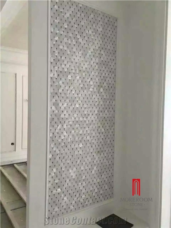 Mother Of Pearl, Mosaic Tile, Marble Mosaic, Shell Mosaic Use on Kitchen