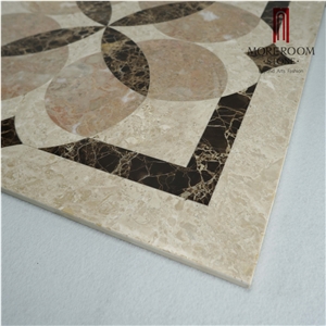 Thin Laminated Ceramic Back Water-Jet Marble Panel