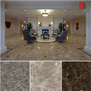 Two Circle Pattern Waterjet Coin Medallion Tile Foyer Medallion Floor