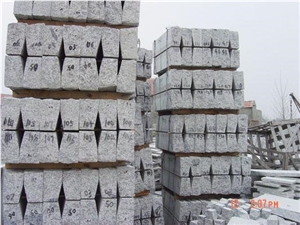 G341 Light Grey Granite Curbstone , China Grey Granite Kerbs