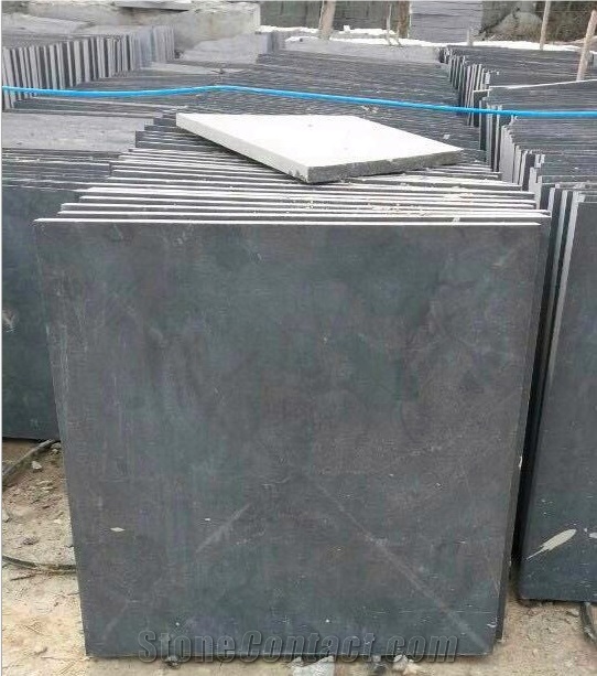 Honed Blue Limestone Tiles, in Various Sizes