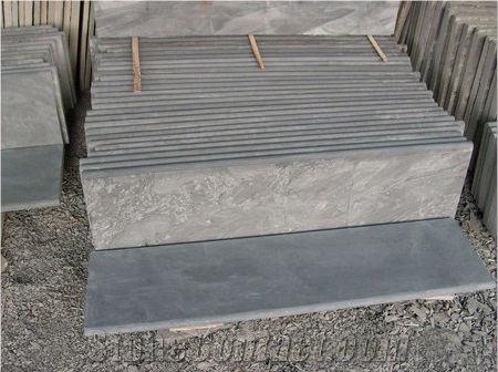 Honed Blue Limestone Tiles, in Various Sizes