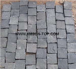 Black Basalt Cube Stone/Black Basalt Cobble Stone/Black Stone Paving Sets/Natural Stone Floor Covering/Black Stone Courtyard Road Pavers