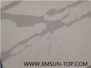 Calacatta Quartz Kitchen Countertop, Quartz Tops, Engineered Quartz Stone Countertop, Calacatus Quartz Stone, Fabrication&Island Top&Bench Top&Custom Countertops