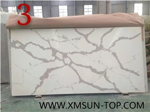 Calacatta Quartz Kitchen Countertop, Quartz Tops, Engineered Quartz Stone Countertop, Calacatus Quartz Stone, Fabrication&Island Top&Bench Top&Custom Countertops