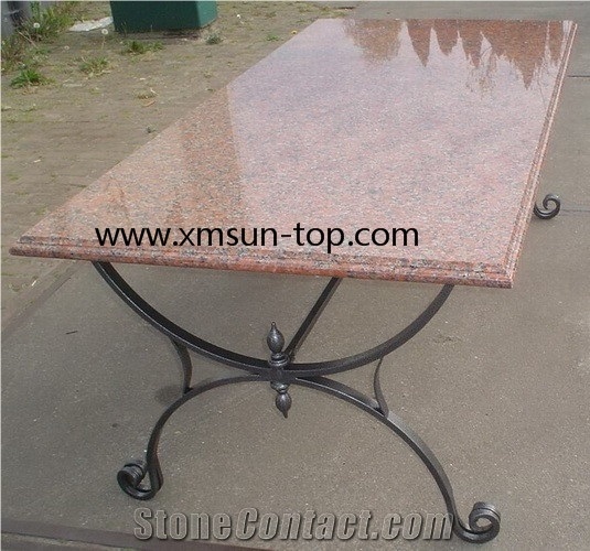 China G562 Granite Countertops, Maple Red Granite Rectangle Countertop Island Top, Tabletops, Maple Leaves Worktop, Cenxi Red Table Tops