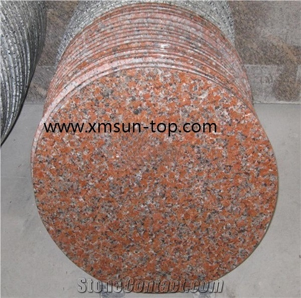China G562 Granite Countertops, Maple Red Granite Rectangle Countertop Island Top, Tabletops, Maple Leaves Worktop, Cenxi Red Table Tops