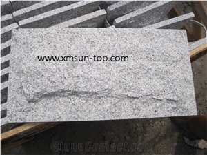 China G603 Granite Mushroom Stones, Sesame White Mushroom Tiles, Split Stones, Mushroom Wall Cladding, Bianco Crystal Mushroom Stone, Bacuo White, Granite Mushroom Wall Covering