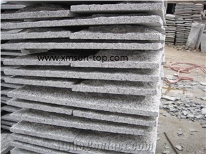 China G603 Granite Mushroom Stones, Sesame White Mushroom Tiles, Split Stones, Mushroom Wall Cladding, Bianco Crystal Mushroom Stone, Bacuo White, Granite Mushroom Wall Covering