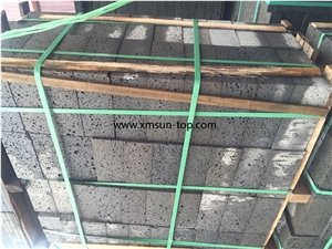 China Grey Lava Stone Paving Tile, Basalt Stone Tiles, Grey Lava Stone Landscape Paving Sets for Walkway Patio, Driveway Paver