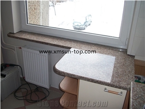 Chinese G664 Granite Window Sills, Luna Pearl Granite Window Frame, Black Spots Brown Granite Window Parapets, Skirting Boards, Interior & Exterior Decoration Chinese G664 Granite Window Sills, Luna Pearl Granite Window Frame, Black Spots Brown Granite Window Parapets, Skirting Boards, Interior & Exterior Decoration
