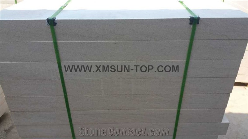 Chinese White Sandstone Slabs & Tiles, White Sandstone Tiles, Light Grey Sandstone