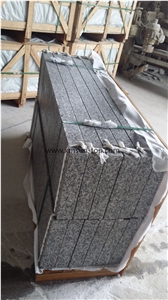 G603 Granite Kerbstone, Flamed Kerbs, Zp 603 Granite, Sesame White Curbstone, Light Grey Granite Road Stone, Side Stone, Exterior Stone Landscaping Stone