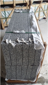 G603 Granite Kerbstone, Flamed Kerbs, Zp 603 Granite, Sesame White Curbstone, Light Grey Granite Road Stone, Side Stone, Exterior Stone Landscaping Stone
