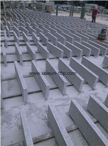 G603 Granite Kerbstone, Flamed Kerbs, Zp 603 Granite, Sesame White Curbstone, Light Grey Granite Road Stone, Side Stone, Exterior Stone Landscaping Stone