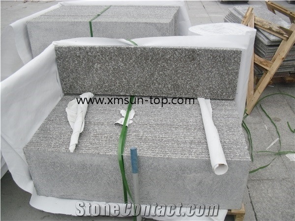 G664 Granite Steps, Polished Granite Stair, Loyuan Red Granite Stair Riser&Stair Treads, Luoyuan Bainbrook Brown Granite Steps &Staircase