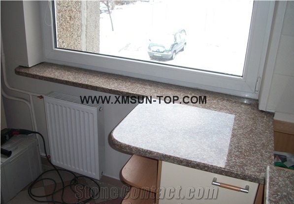 G664 Granite Window Sills/Luna Pearl Granite Window Surround/Pink Granite Window Parapets/Natural Stone Skirting Boards/Interior & Exterior Decoration