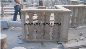 G682 Granite Balustrades/Rusty Yellow Granite Baluster/Desert Gold Granite Railings/Gold Leaf China Granite Staircase Rails/Golden Cristal Granite/Palace Sand Granite/Padang Giallo Granite