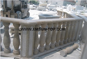 G682 Granite Balustrades/Rusty Yellow Granite Baluster/Desert Gold Granite Railings/Gold Leaf China Granite Staircase Rails/Golden Cristal Granite/Palace Sand Granite/Padang Giallo Granite