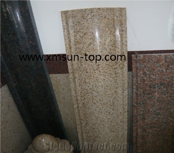 G682 Granite Moldings & Border, China Sunset Yellow Skirting, Golden Granite Wall Skirt, Rust Yellow Border Decos, Pencil Liners, Interior Decoration