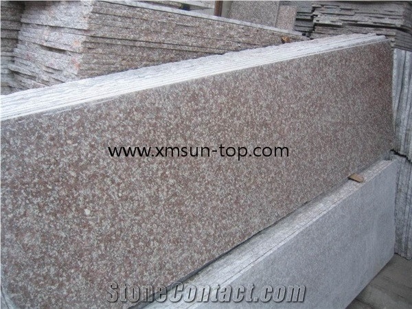 G687 Granite Countertop, Peach Blossom Red Granite, Bevelled Counntertops, Gutian Peach Flower Red Island Top, Custom Countertop, Red Granite Bench Tops, Worktop