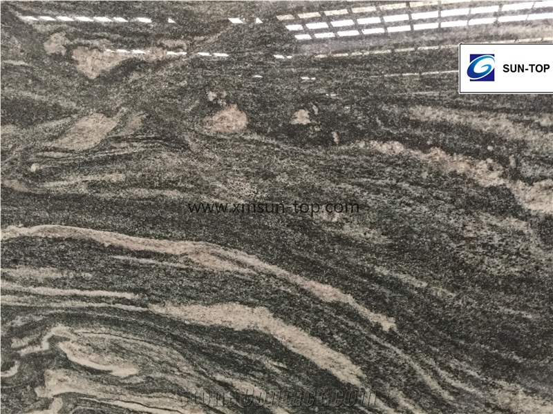 Green San Francisco Granite Slabs&Tiles, Verde San Francisco, Brazil Juparana, Verde Candeias, Verde San Francisco Granite Polished Slabs for Wall & Floor Covering, Interior Decoration