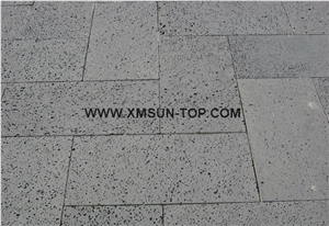 Grey Lava Stone Cube Stone/Grey Basalt Cobble Stone/China Grey Lava Stone Paving Sets/Natural Stone Floor Covering/Courtyard Road Pavers/Landcaping Stone