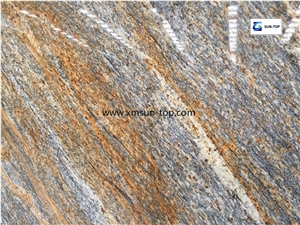 Juparana Golden Wave Granite Big Slab, Juparana Wave Granite Tile&Slab, Gold Wave Granite, Yellow Granite, Juparana Gold Wave Granite Polished Gangsaw Slab&Customized