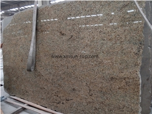 Ouro Gold Granite Slab, Amarelo Ouro Granite, Brazilian Gold, Ouro Brazil Granite,Ouro Brazil Yellow Granite Slab & Tile for Wall & Floor Covering, Interior Decoration