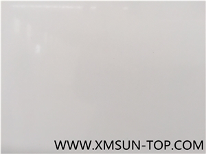 Pure White Quartz Kitchen Countertop, Artificial Quartz Tops, Engineered Quartz Stone Countertop, Snow White Fabrication&Island Top&Bench Top&Custom Countertops
