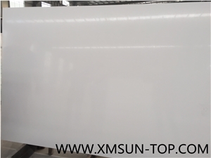 Pure White Quartz Kitchen Countertop, Artificial Quartz Tops, Engineered Quartz Stone Countertop, Snow White Fabrication&Island Top&Bench Top&Custom Countertops