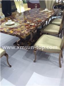 Semi-Precious Stone Table Tops/Brown Reception Counter/Semiprecious Stone Reception Desk/Work Top/Square Table Tops/Polished Desktops/Interior Stone Semi-Precious Stone Table Tops/Brown Reception Counter/Semiprecious Stone Reception Desk/Work Top/Square Table Tops/Polished Desktops/Interior Stone