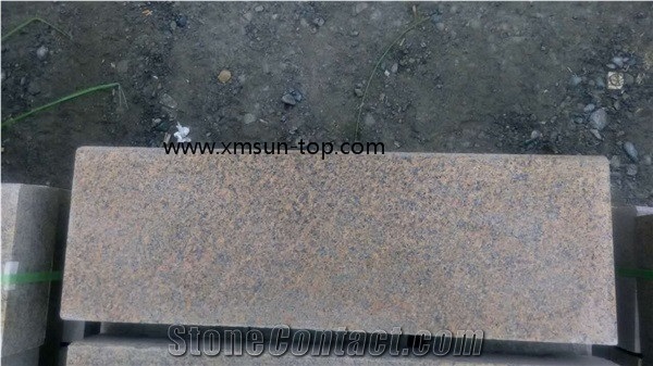 Tianshan Red Granite Kerbstone, Red Granite Kerbstone, G6520 Granite Curbstone, Tianshan Red Side Stone, China Red Granite Kerbs for Outside Road Project