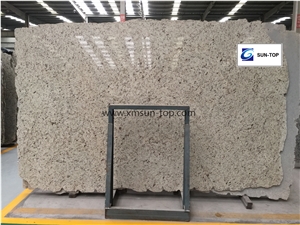 White Rose Granite Tiles&Slabs, White Icarai, Ouro Branco, Cotton White Granite Slab, Brazil White Granite, Light Color Granite Gangsaw Big Slab&Tile for Wall & Floor Covering, Interior Decoration