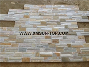 Yellow Cultured Stone Wall Tile/Cultured Stone Walling/Light Yellow Building Stone/Exterior Decoration/Stone Wall Cladding