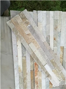 Cultured Stone / White Quartzite Culture Stone / Stone Wall Decor / Ledge Stone / Wall Cladding /Thin Stone Veneer