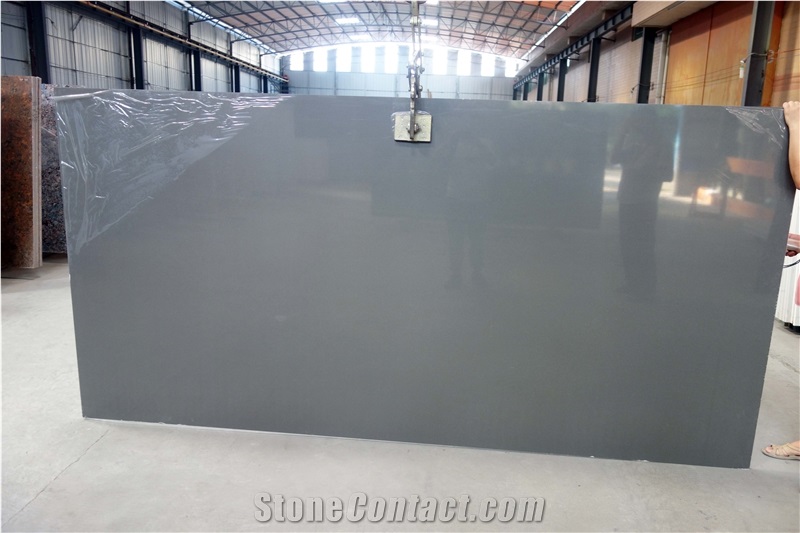Pure Grey quartz /Quartz slab /quartz tiles /Artificial Quartz / Floor tiles / Wall tiles 
